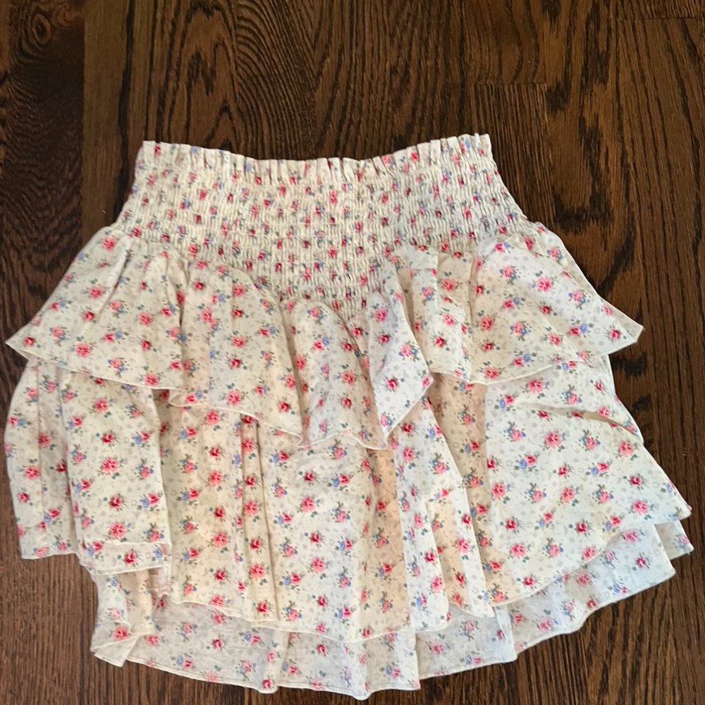 Katie J NYC girls Floral mini Skirt